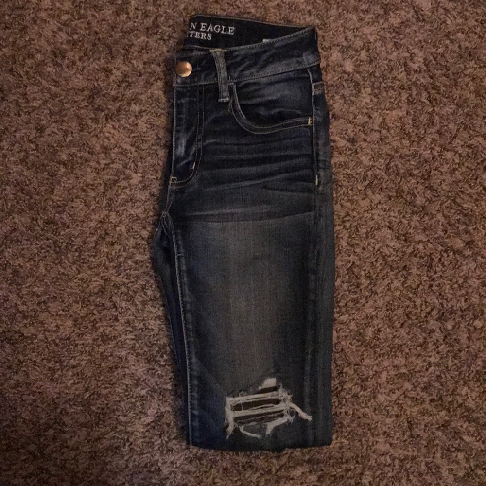 American Eagle Jeans with patches!